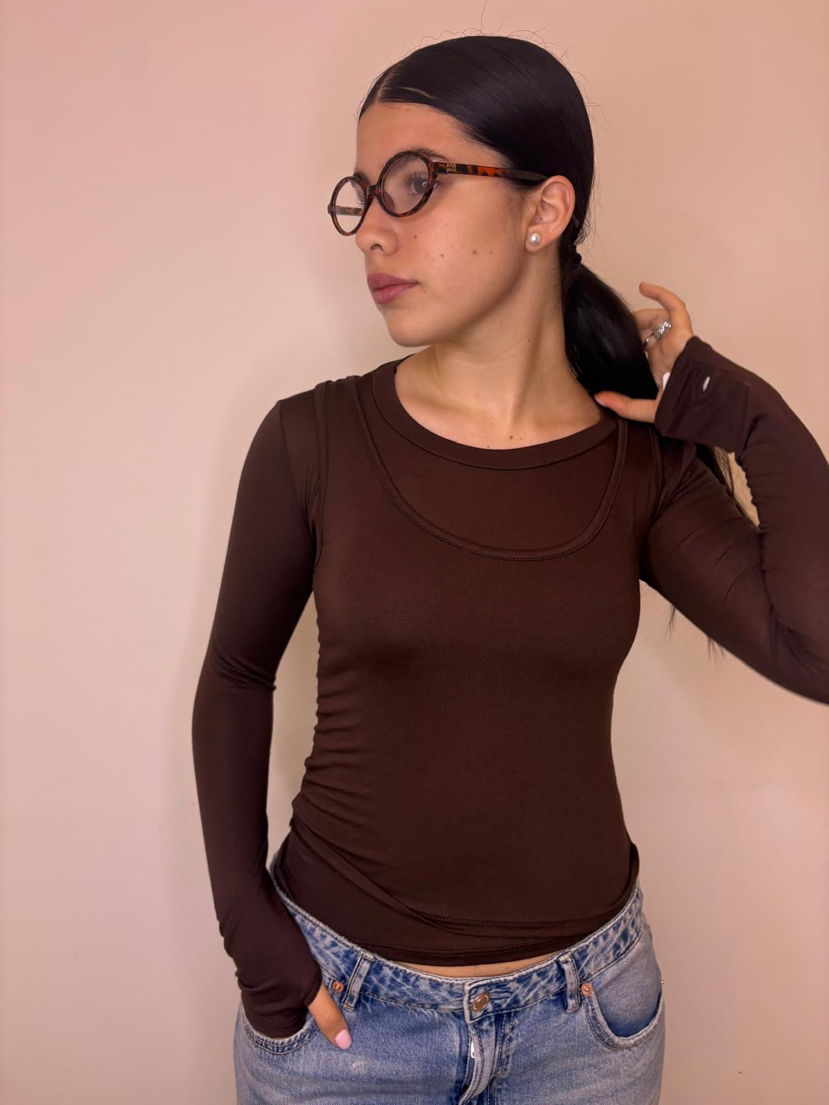 Maglia con canotta 55567