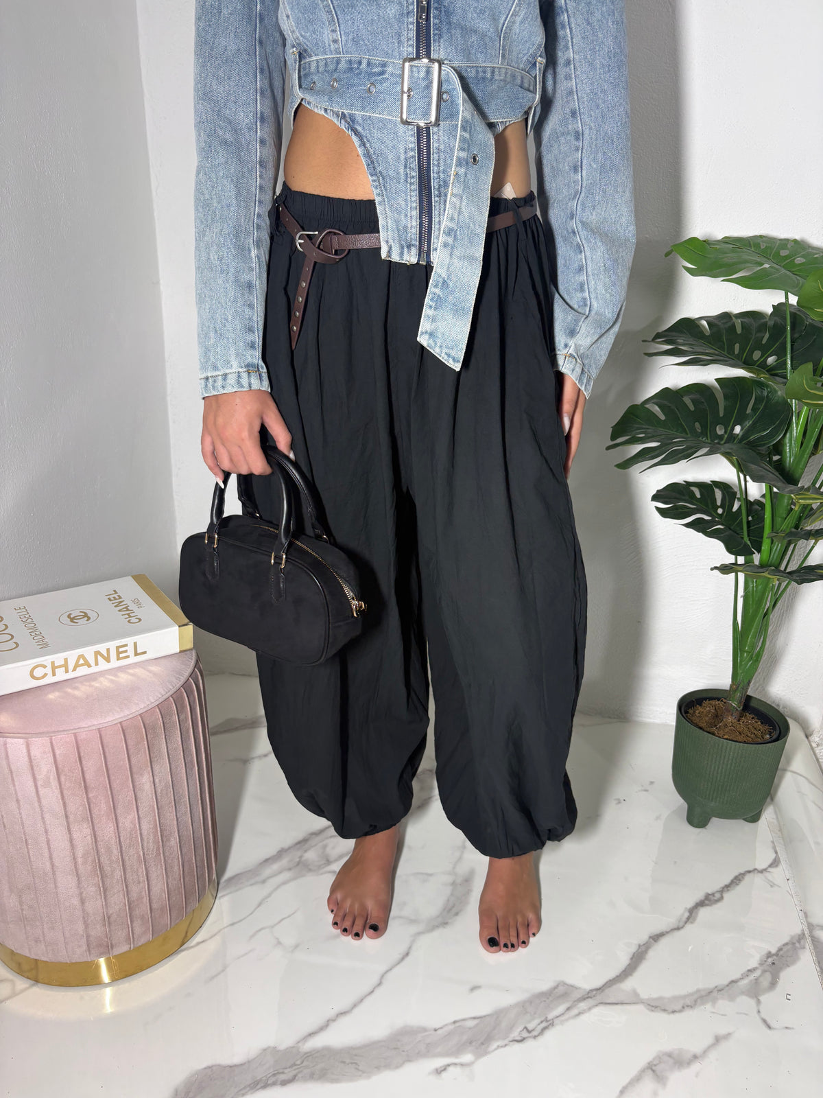 Pantalone con cintura 4545