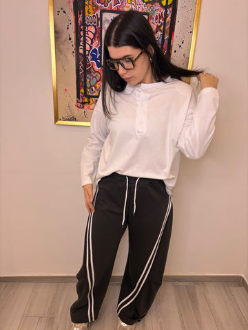 Pantalone enjoy con bande F9880