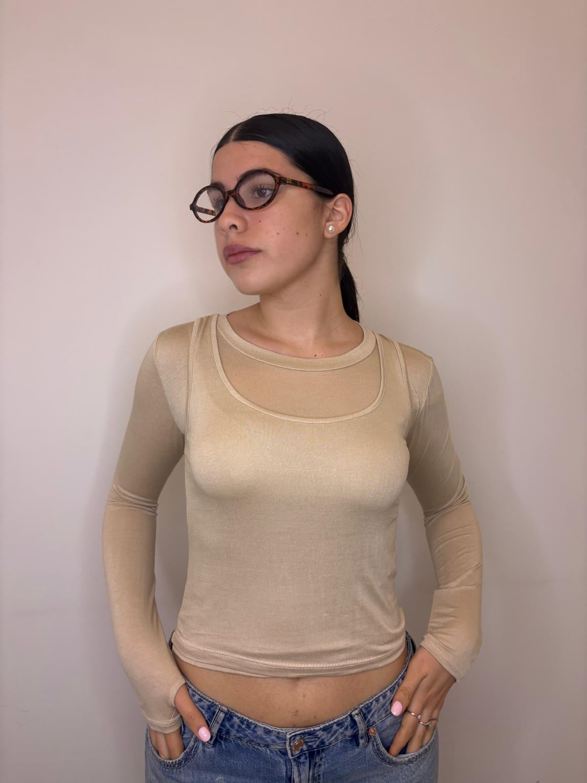 Maglia con canotta 55567