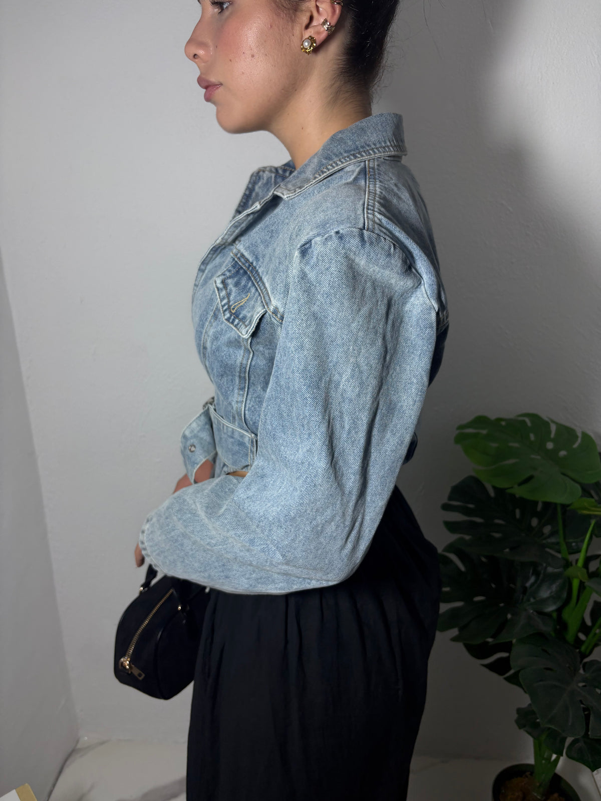 Giacca denim crop 2703