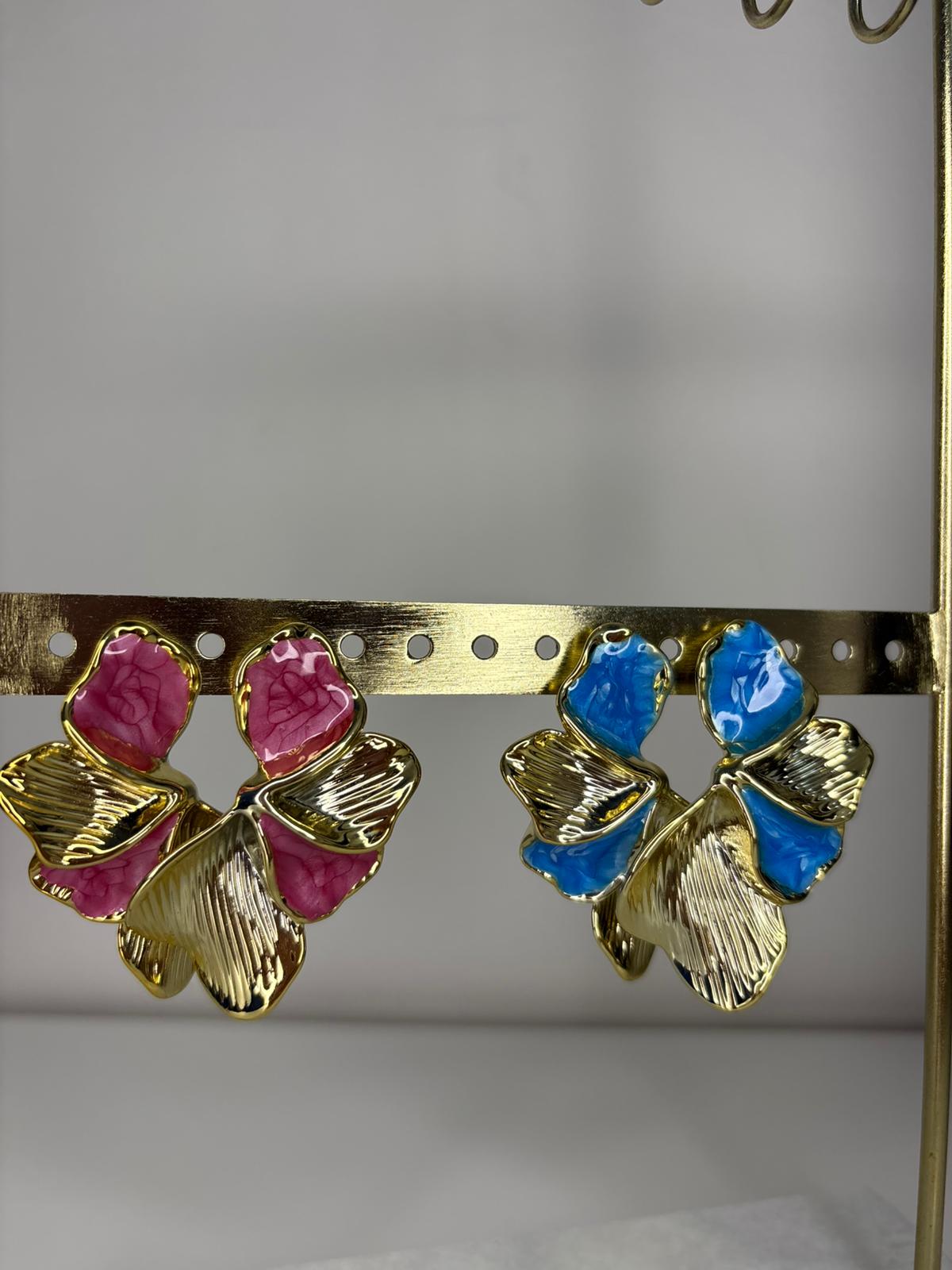 Orecchini mezzo fiore 9099