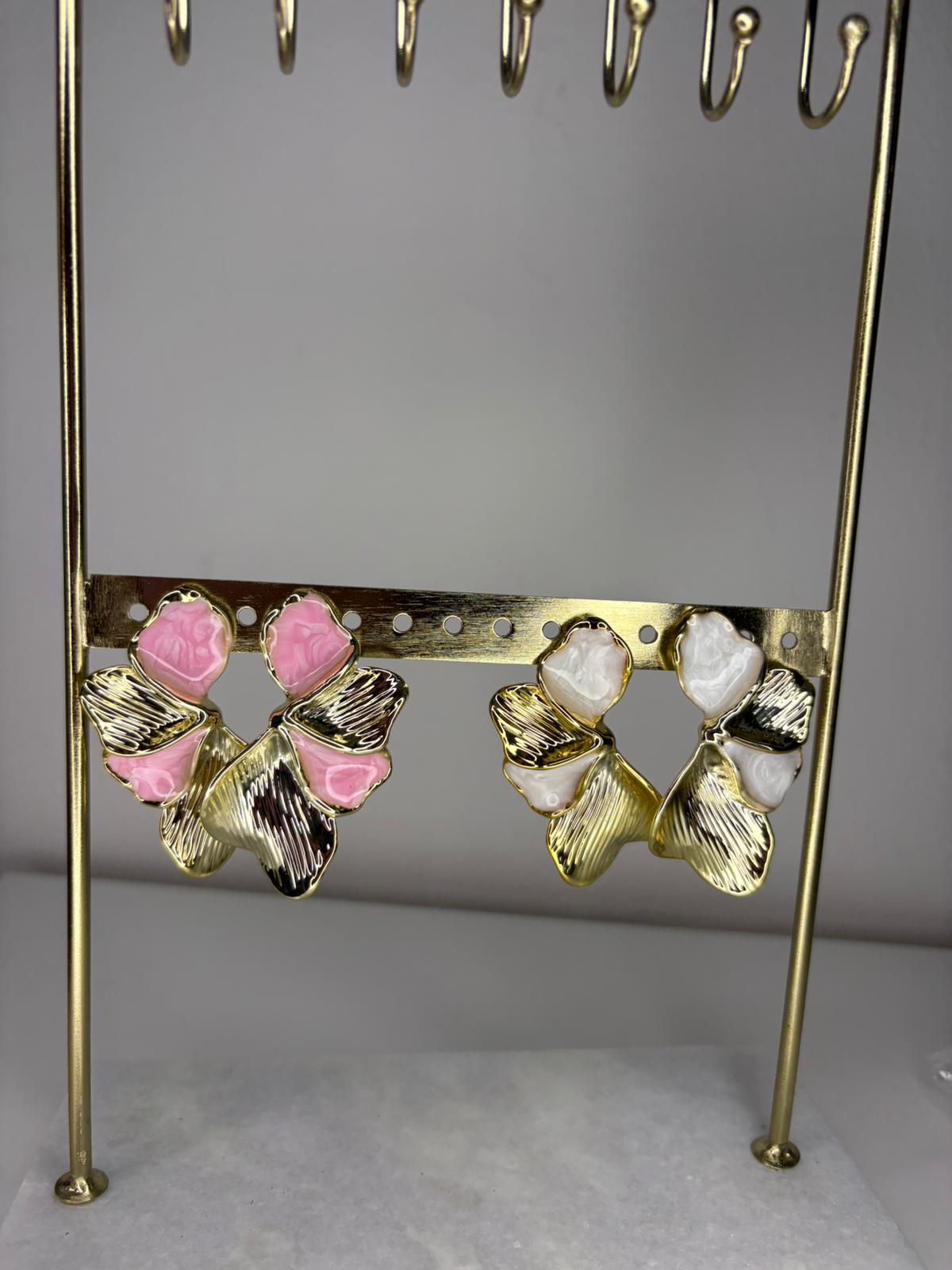 Orecchini mezzo fiore 9099