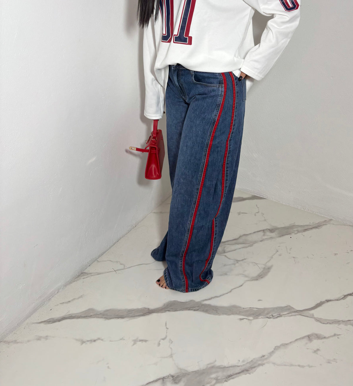Jeans red 7811