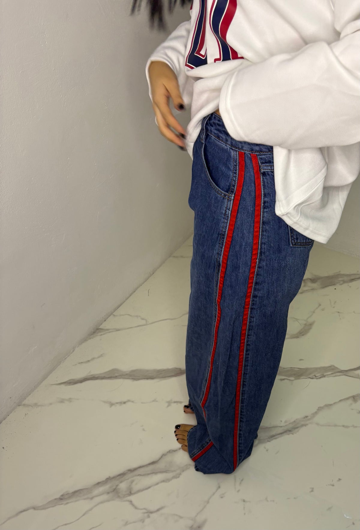 Jeans red 7811