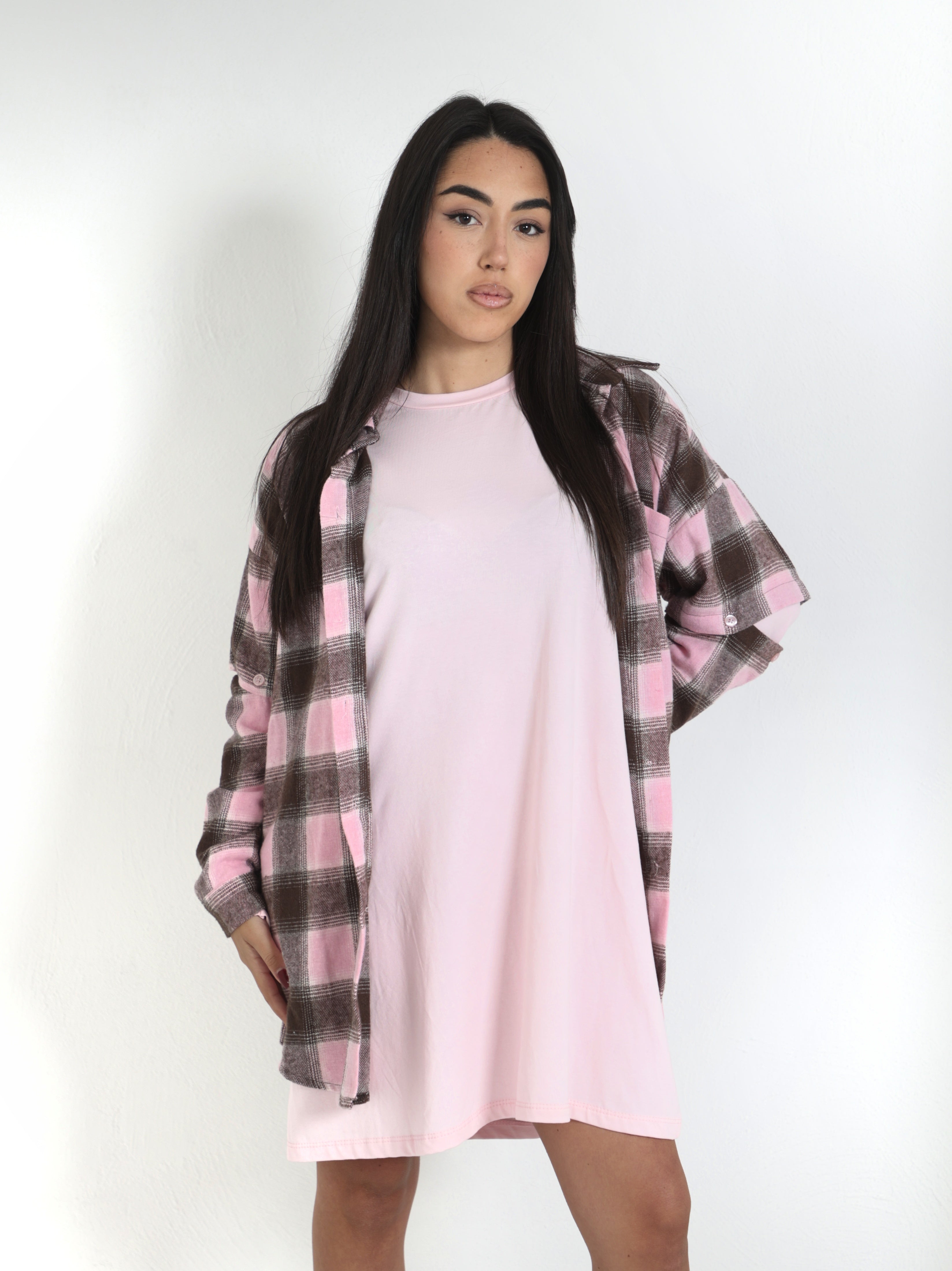 Vestito manica lunga con spalline