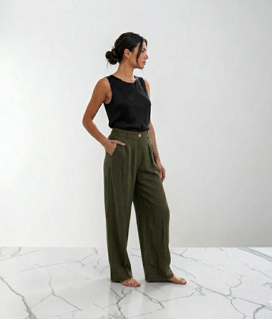 Pantalone lino justwest 12664