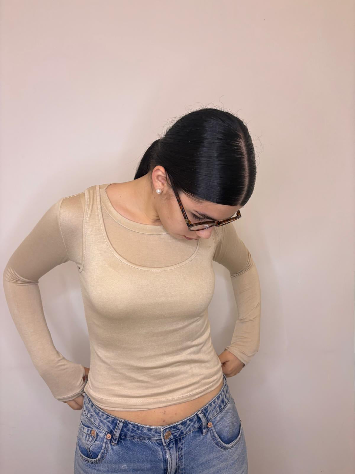 Maglia con canotta 55567