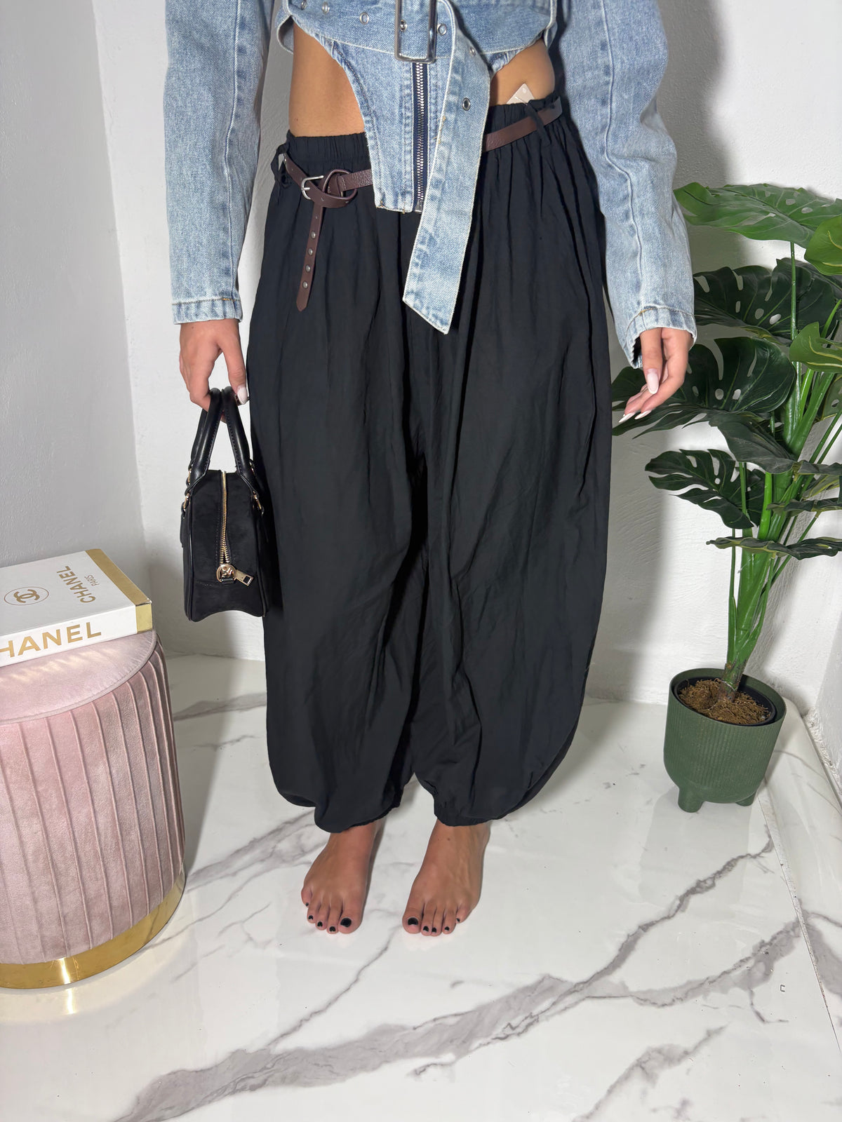 Pantalone con cintura 4545