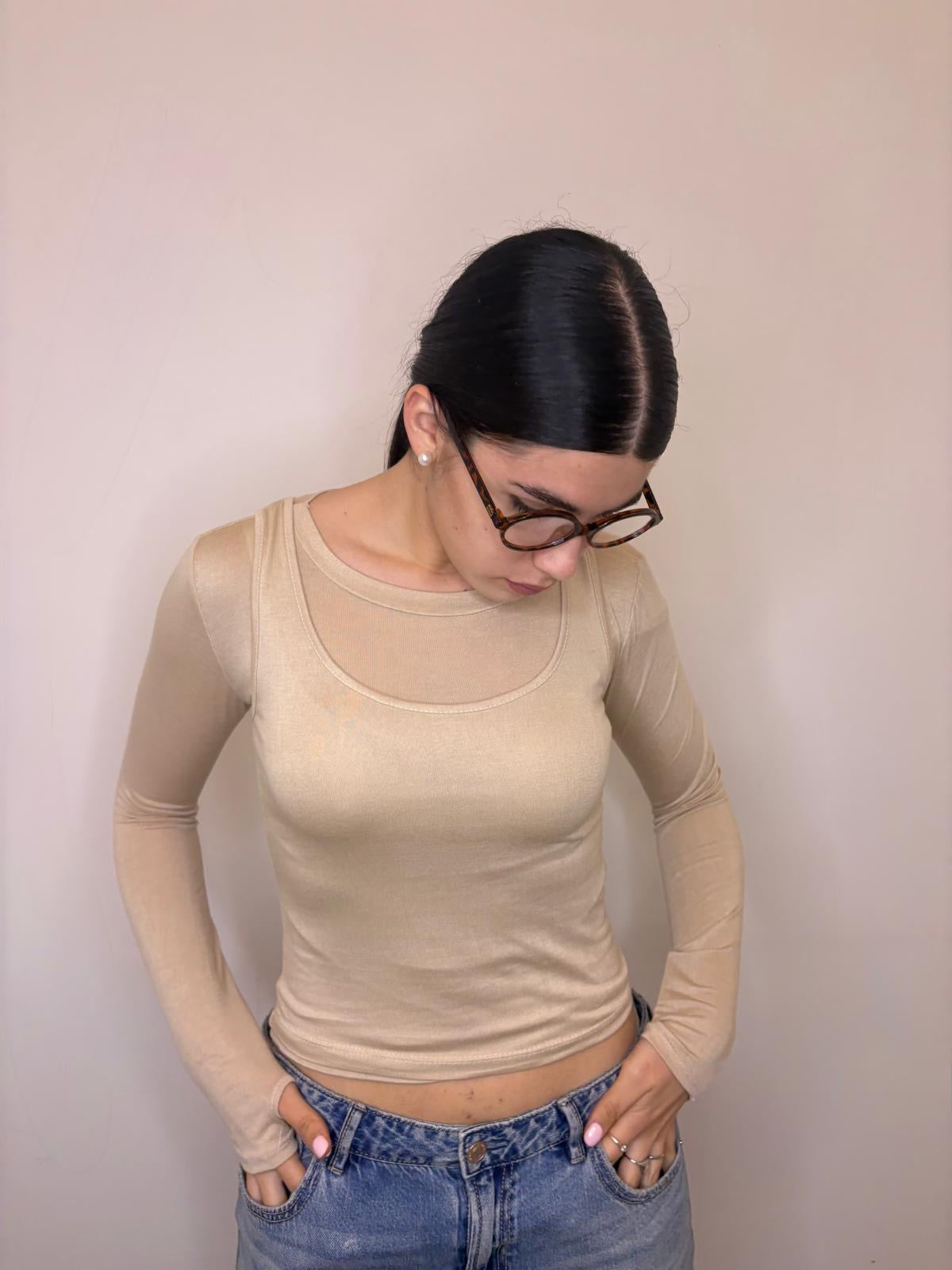 Maglia con canotta 55567
