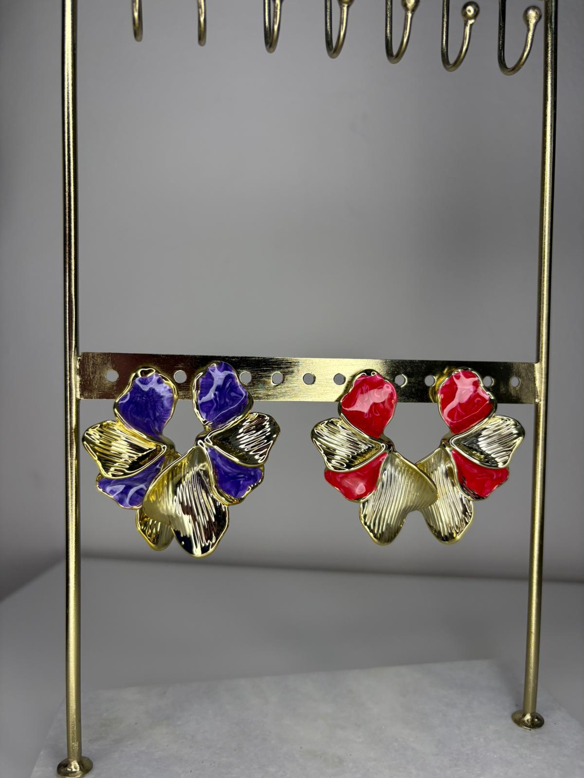 Orecchini mezzo fiore 9099
