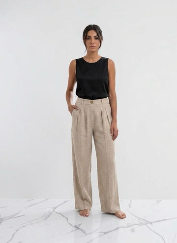 Pantalone lino justwest 12664