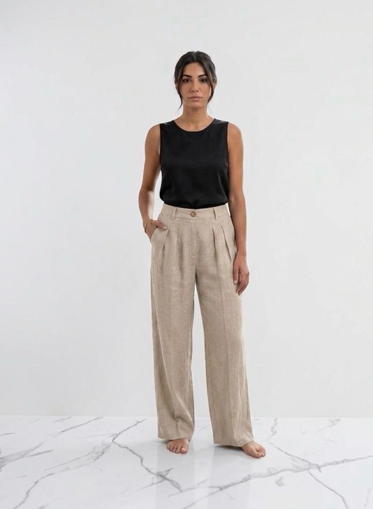 Pantalone lino justwest 12664