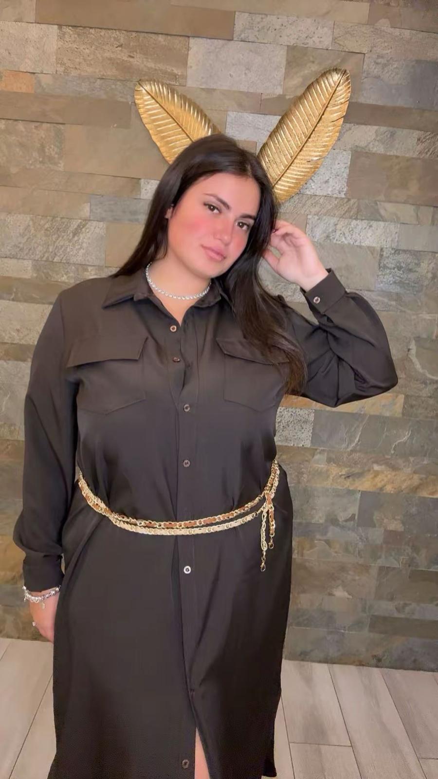 Camicione a vestito curvy RE456