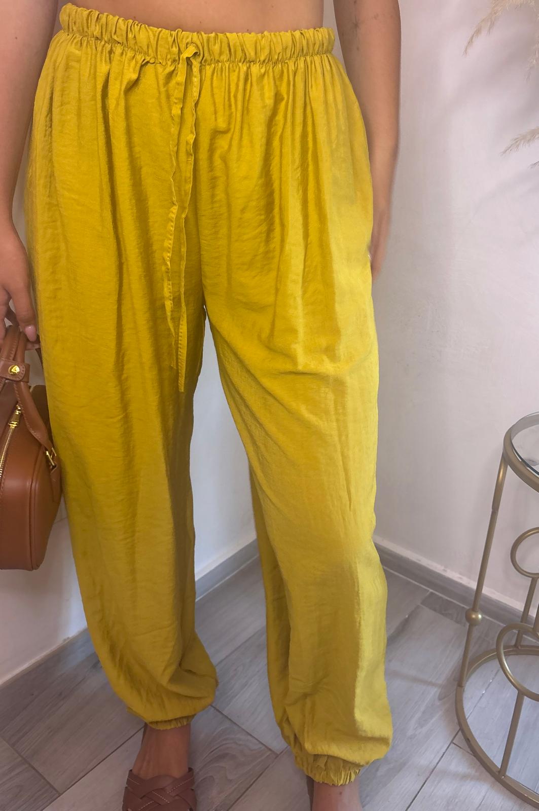 Pantalone lino baloon 63256