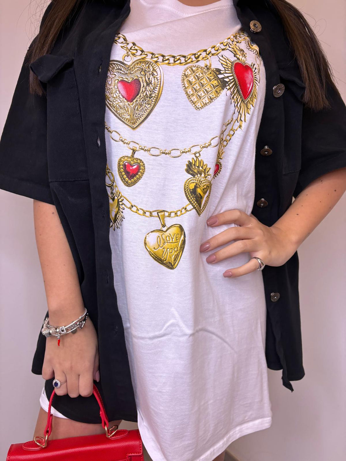 Maxitshirt love 8889