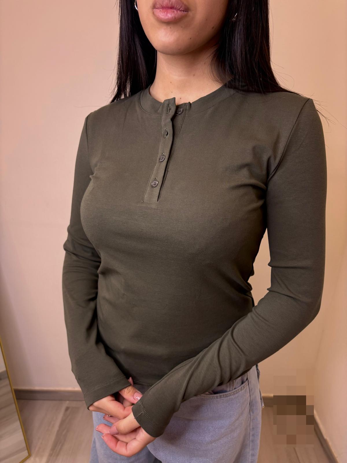 Maglia con bottoni Lumina 76Lu