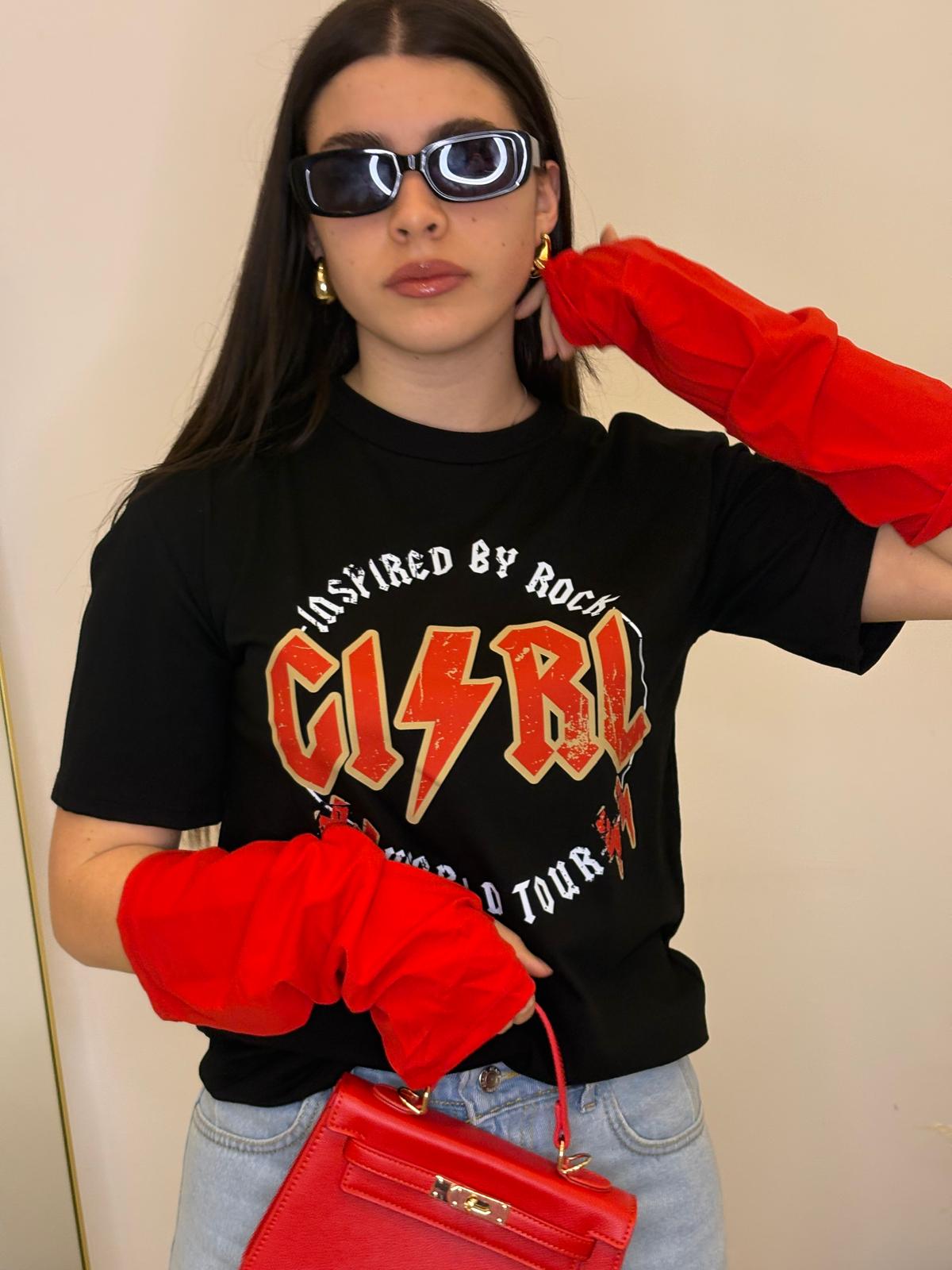 T-shirt metal con guanto 12429