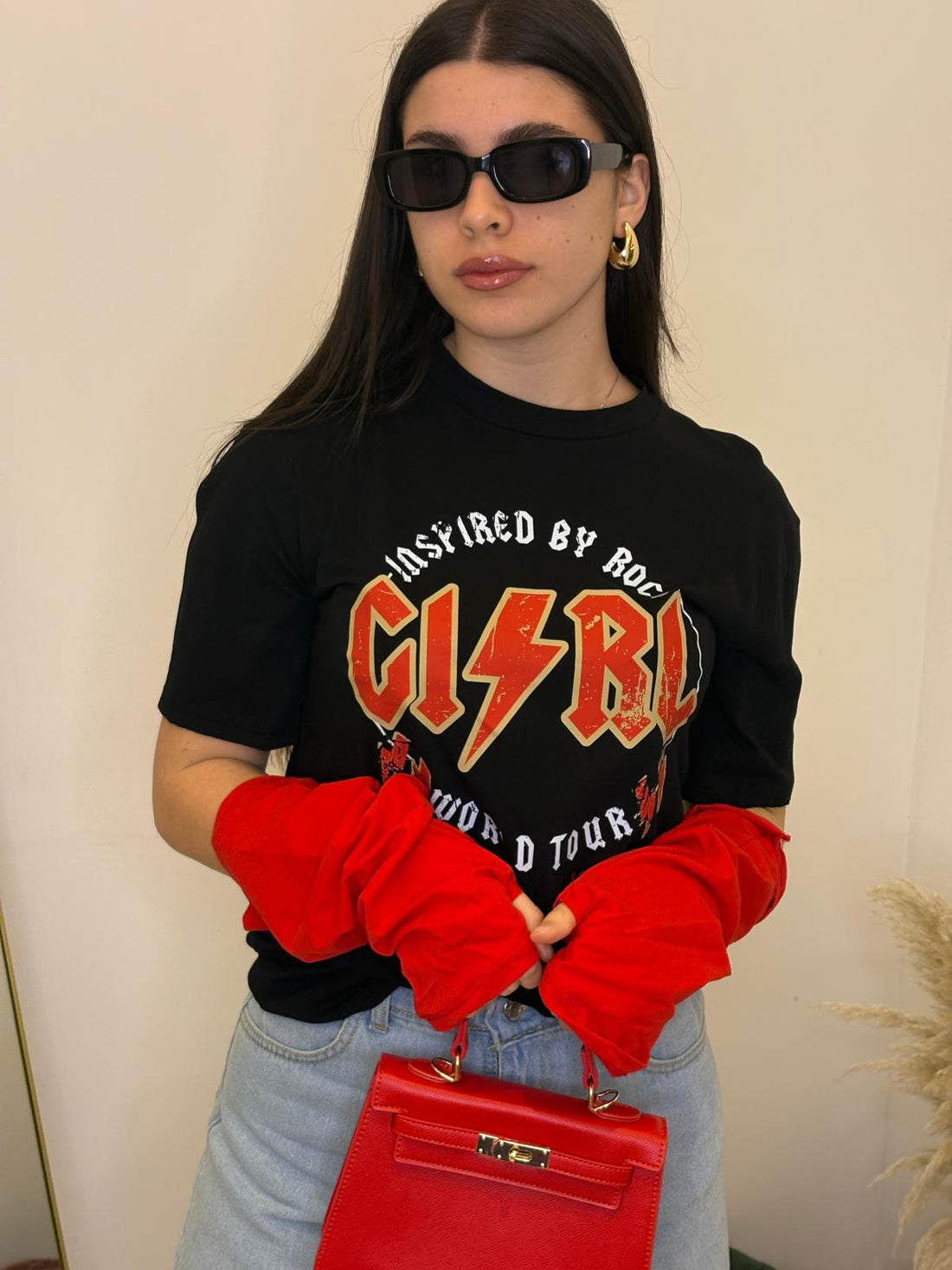 T-shirt metal con guanto 12429