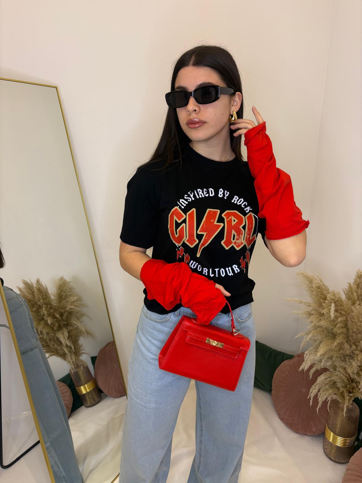 T-shirt metal con guanto 12429