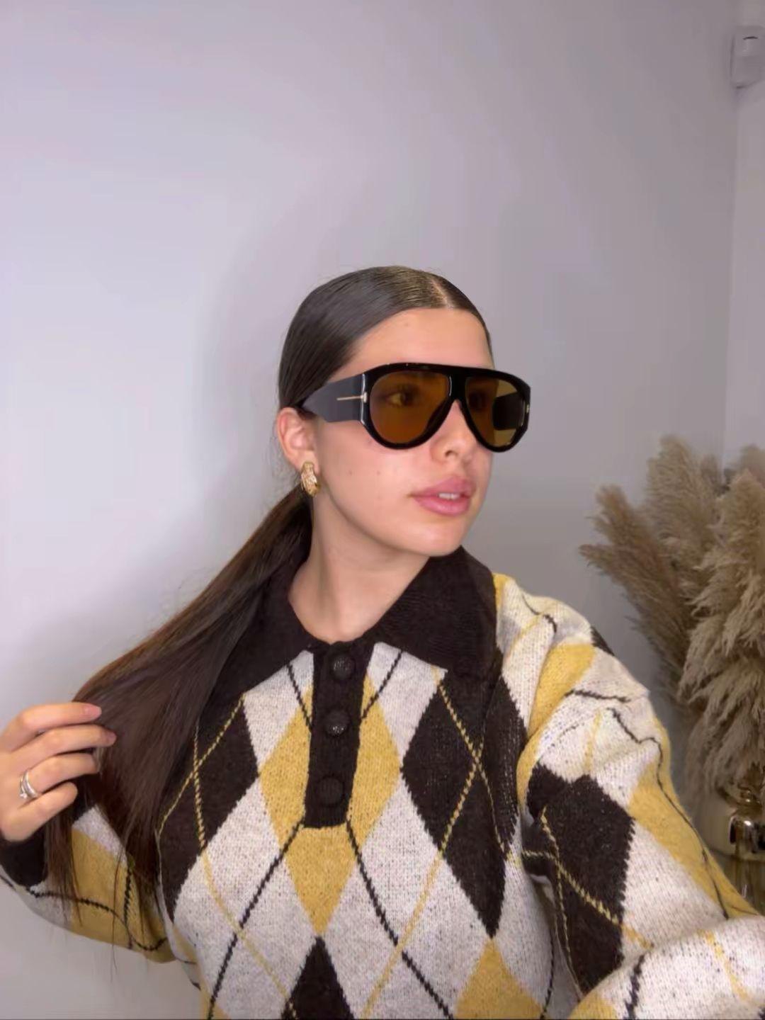 Polo in cashmere a rombi