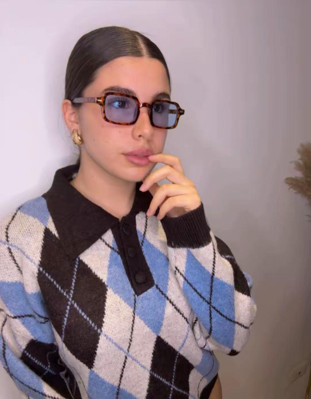 Polo cashmere a rombi