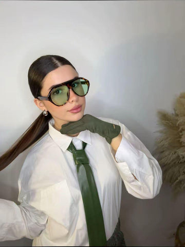 Guanti in camoscio