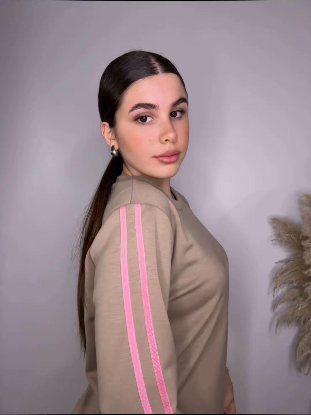 Felpa con bande laterali