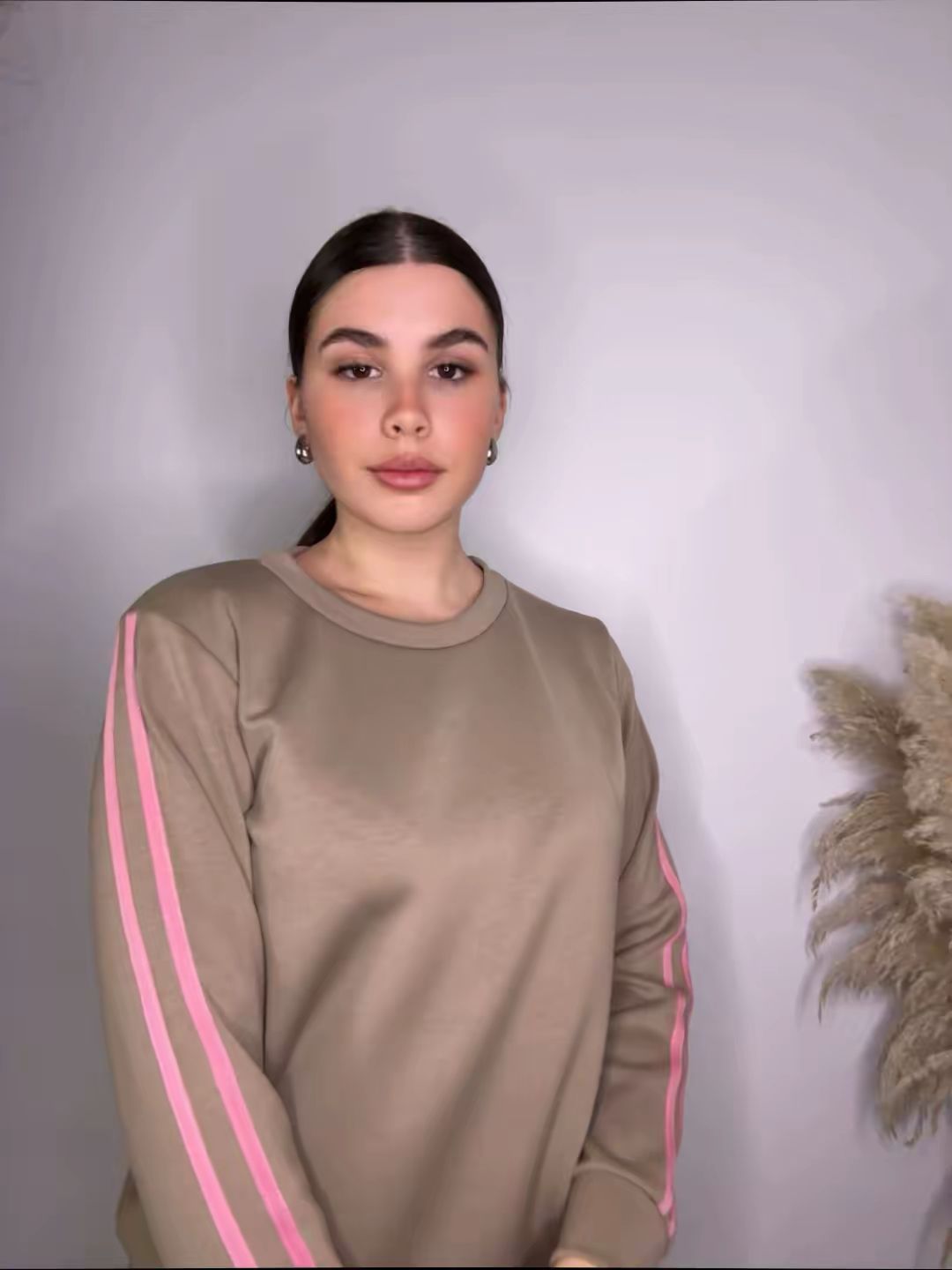 Felpa con bande laterali