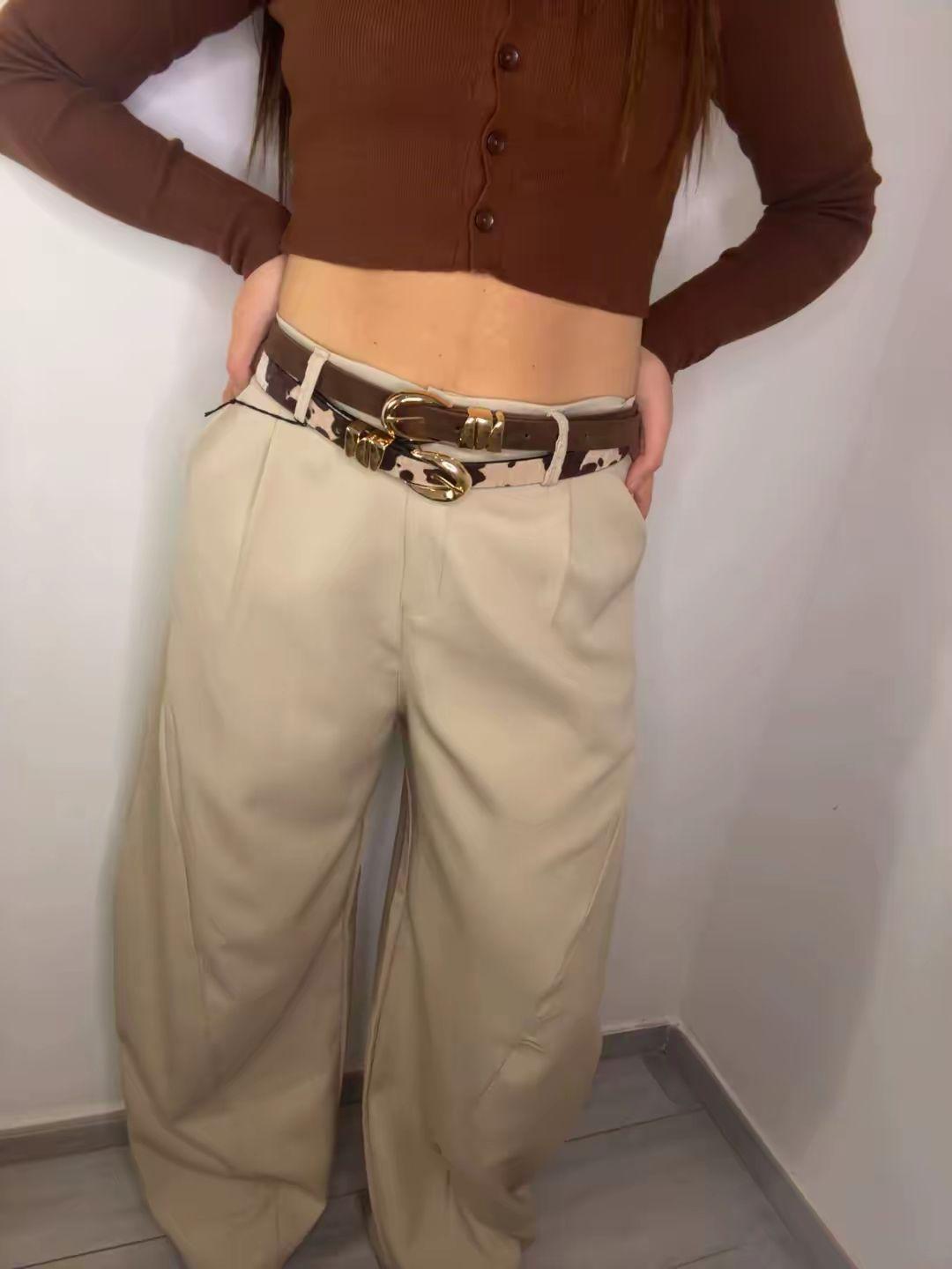 Cinta marrone camoscio C03