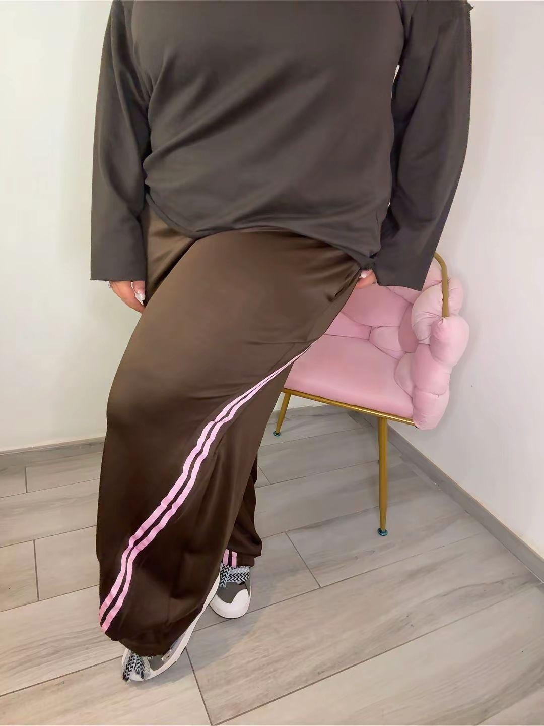 Pantalone con bande rosa P02M