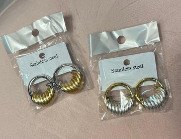 Gold earrings
