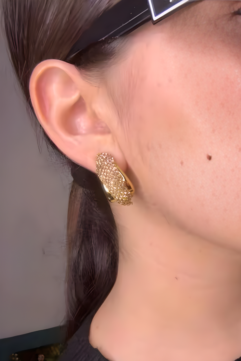 Orecchini brillantinati